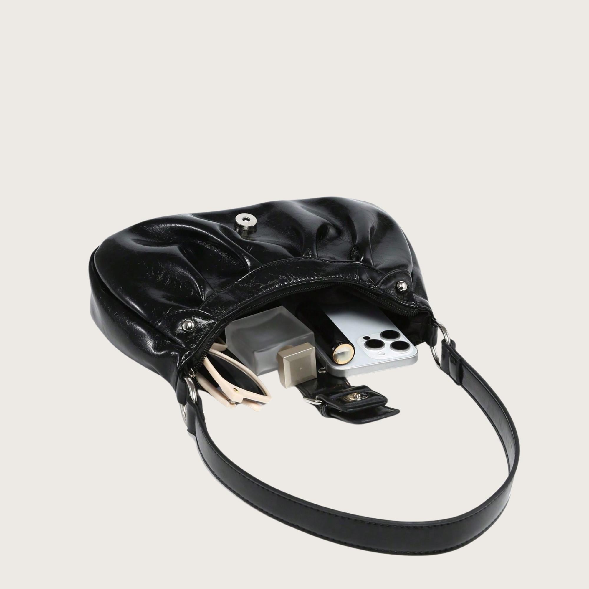 merlot leather shoulder bag London fashion